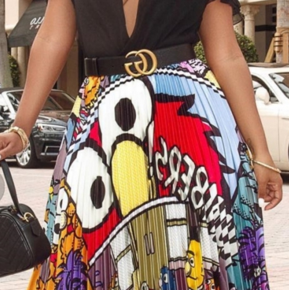 Elmo pleated skirt